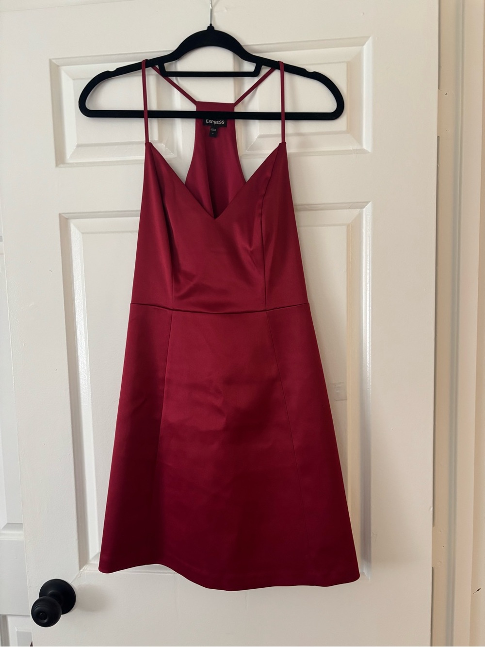 Express Burgundy Cocktail Dress - Fit and Flare - Size 8 - NWOT